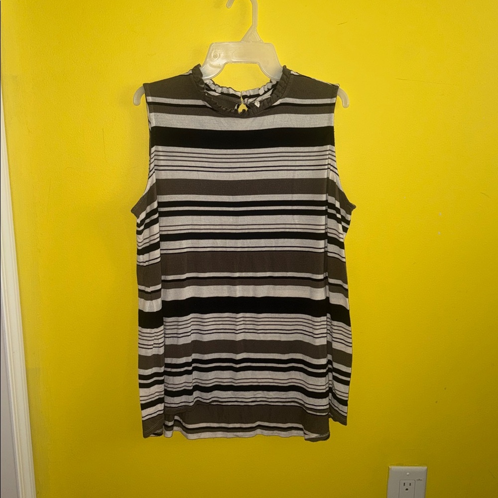 🩵Cato Established 1946 Striped Sleeveless Top EUC